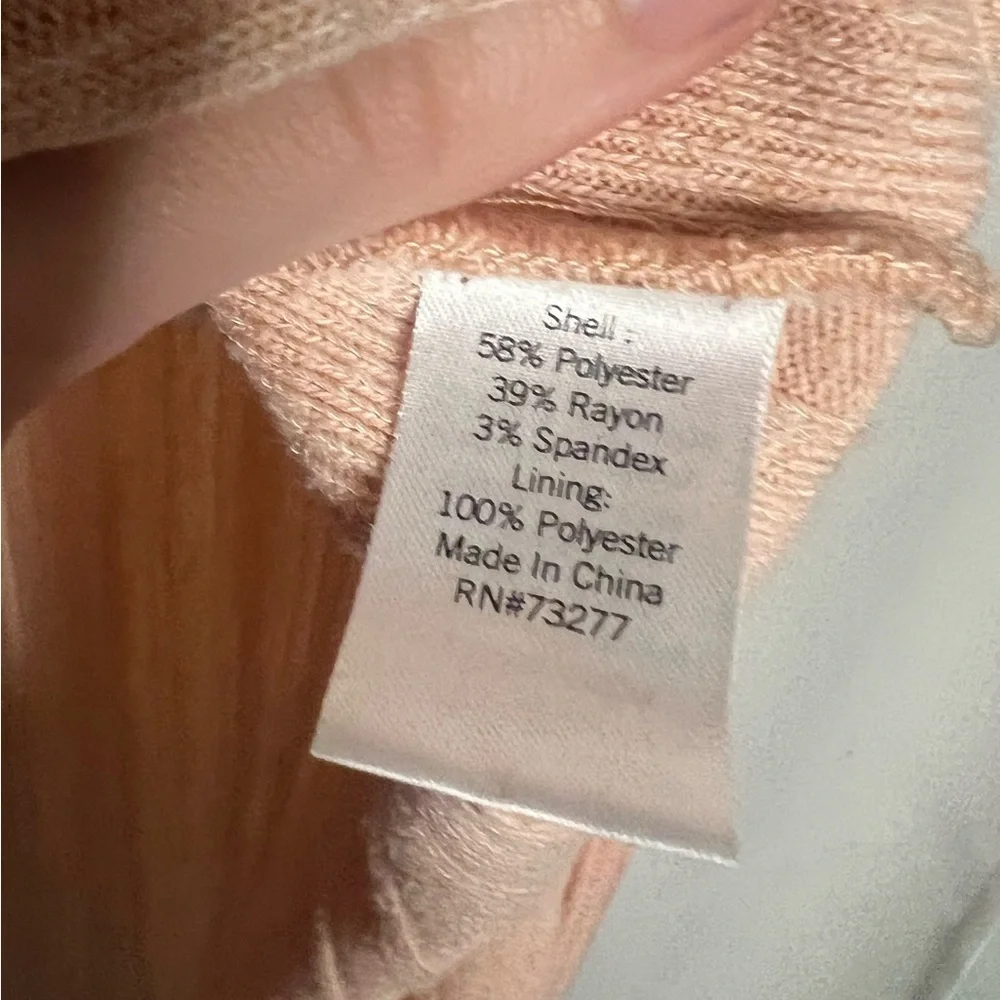 K/Lab Pink Ribbed Overall Style Dress Small - Picture 7 of 9